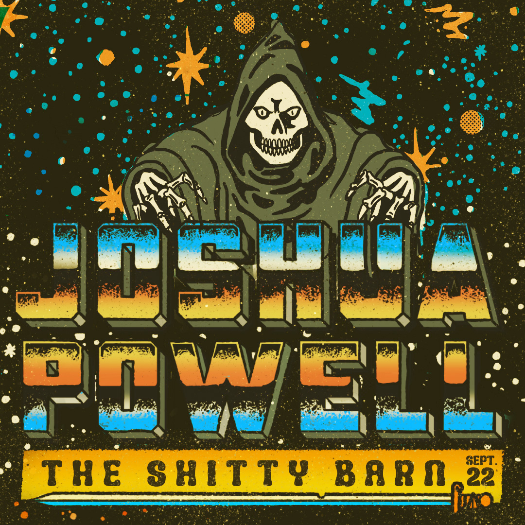 Concert Poster comic concert graphic design illustration retro skeleton