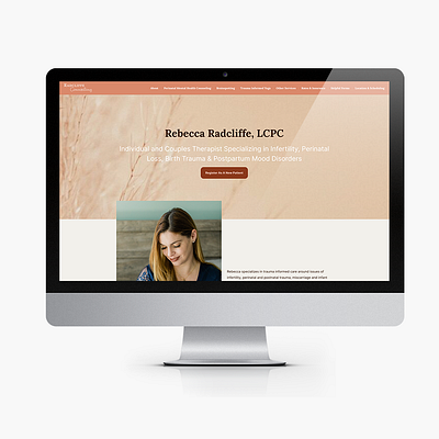Radcliffe Counselling branding graphic design ui