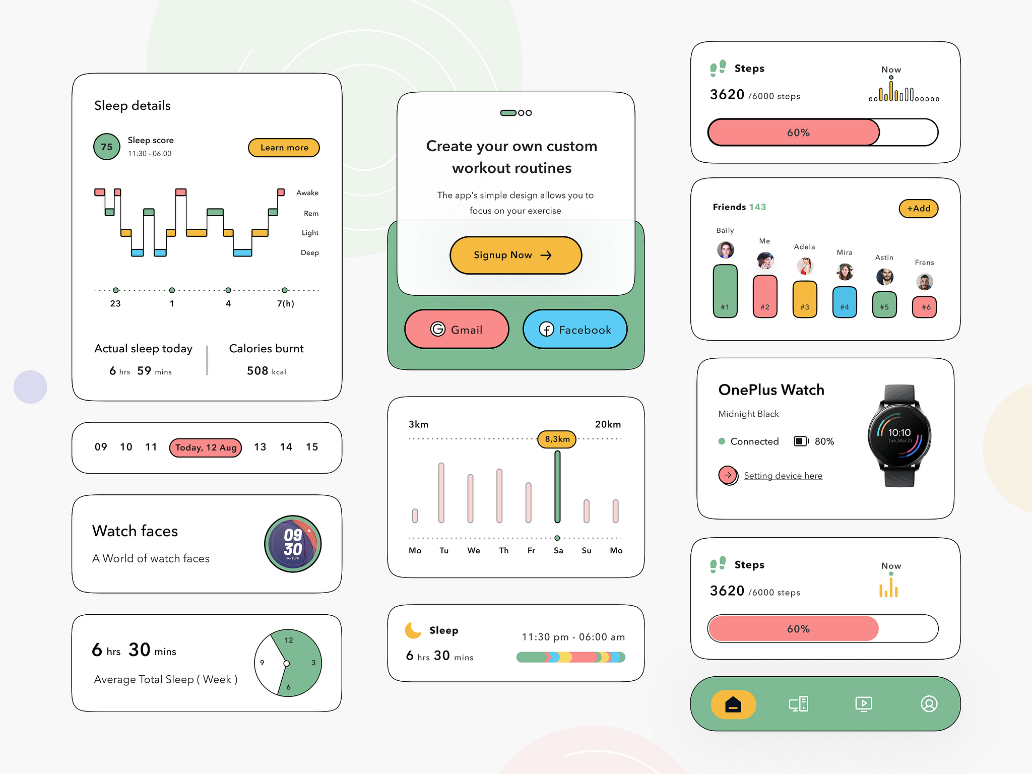 Ui UX Component - Health Monitoring by Sulton handaya for Pelorous on ...