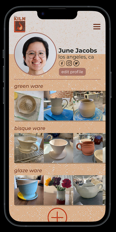 DailyUI #006: User Profile branding ceramics daily ui figma graphic design logo ui