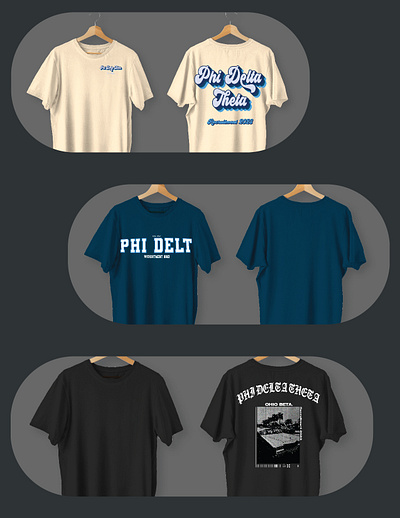 Phi Delta Theta Fraternity Tshirt designs branding graphic design