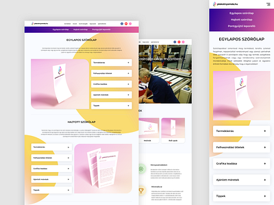 Print Studio Webdesign colorful playful print company ui design webdesign
