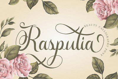 Free Beautiful Calligraphy - Rasputia Font free font logo font