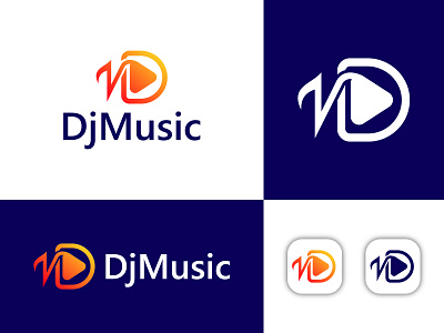 Dj Music logo design | Letter D + Music logo brand design brand identity branding d music logo design digital music dj logo dj music illustration logo logo design logo designer logo inspiration logo presentation logotype minimal modern logo music music logo ui