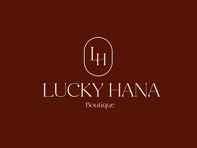 Lucky Hana boutique brand identity branding branding agency branding design graphic design