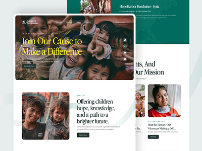 Charity Organization Landing Page (Template) branding charity charity landing page creative design landing page ui web design