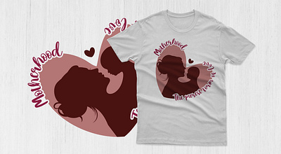 Mother Inspired T-Shirt Design bond children design graphic design illustation love motherhood parenthood tshirt typography
