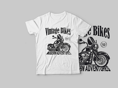 Vintage Bike T-Shirt Design adobe illustator adventures bike design fashion graphic design illustration tshirt typography vector vintage