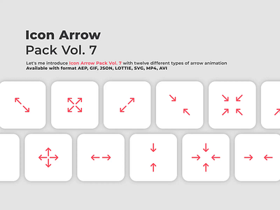 Lottie Files (Icon Arrow Pack Vol. 7) animated animation arrow available bundling design direction icon iconscout json lottie lottie files motion motion graphics pack user experience user interface