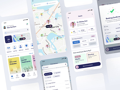 Healthcare App | Doctor Discovery & Appointment animation app app design doctor doctor app doctors health health care healthcare healthcare design hospital app medical medical app medical application medical service app medicare medtech mobile app mobile app design online consultancy app