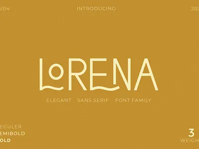 Lorena Typeface cosmetic
