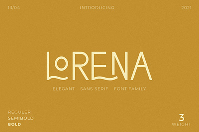 Lorena Typeface cosmetic