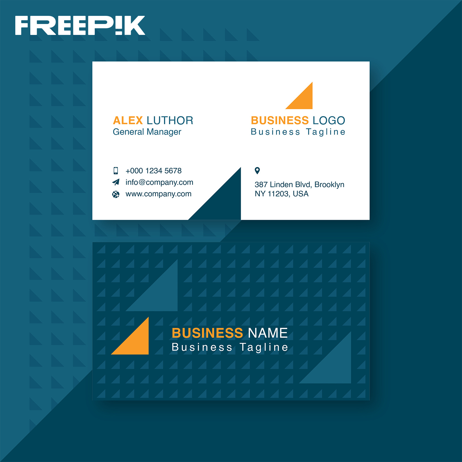 Example of Modern Business Card Design Print Ready
