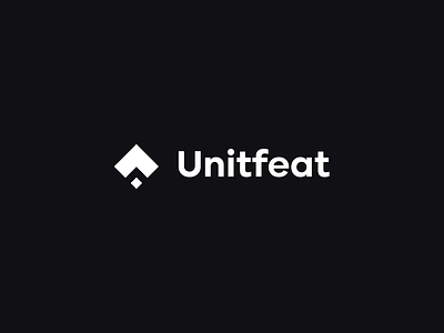 Unitfeat logotype graphic design logo logomarks