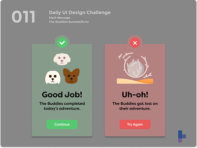 Daily UI 011 - Flash Message daily ui 011 daily ui 11 dailyui flash message ui video games visual design