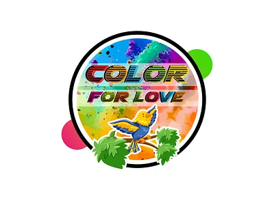 Color for love colorful modern logo design for t-shirt. badge logo business logo color for love logo color logo colorful logo company logo creative logo design custom logo logo design logo identity logo illustration logotype modern logo retro logo round logo simple logo t shirt t shirt logo unique logo design vintage logo