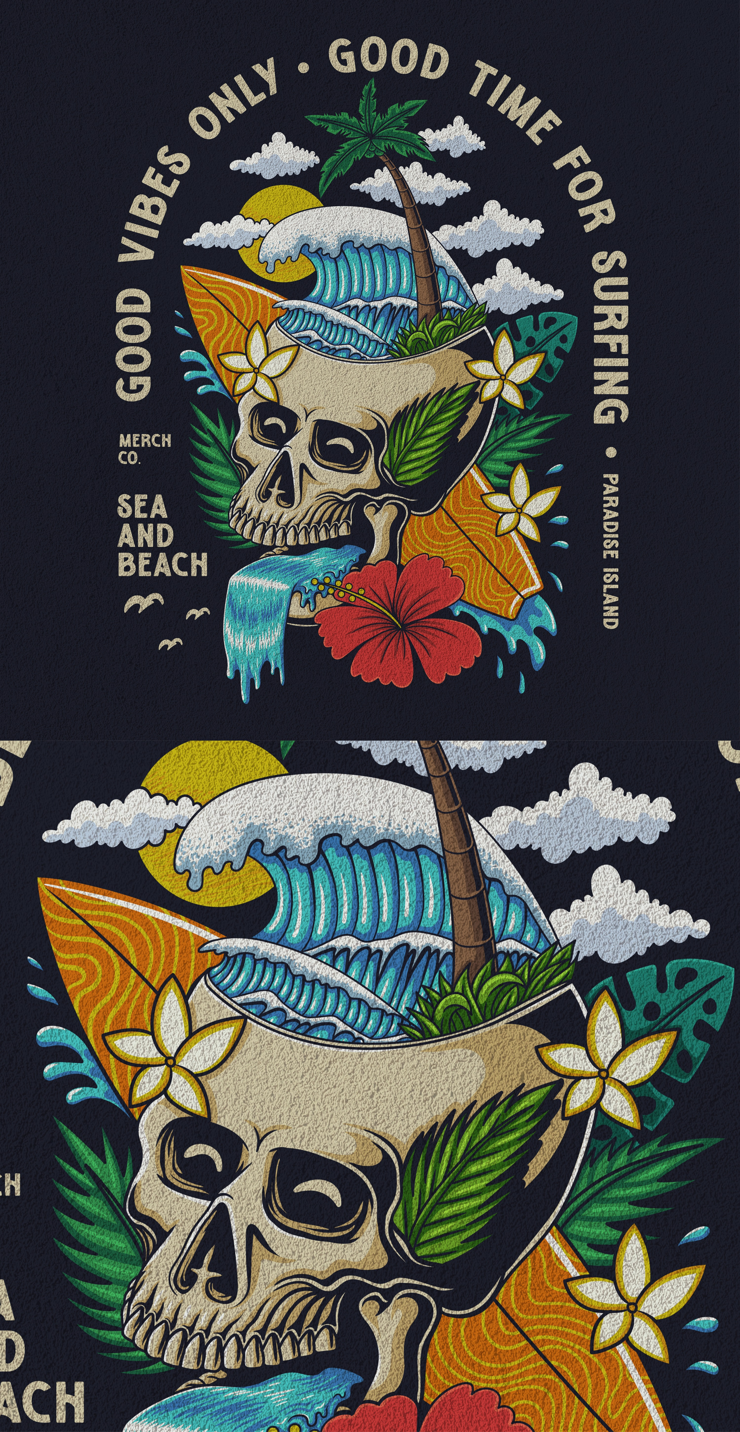 Skull sea waves surfing ( for sale ) beach cool design holiday nature retro sea shirt skull sport sports summer surf surfing t shirt tshirt vacation wave waves