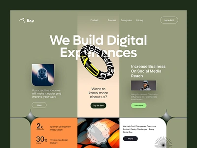 Landing page for Expo clean design home page landing landing page landing page design productivity ui web web design webdesign webflow website website design