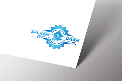 Splash N dash logo abstract logo autobranding autorepairlogo branding cleaning logo design graphic design illustration logo logo icon logoforautomotive minimal logo monogram logo print design vector