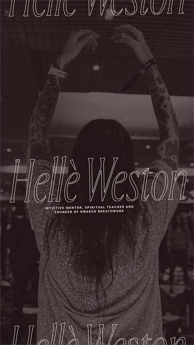 Helle Weston Logo branding logo typography