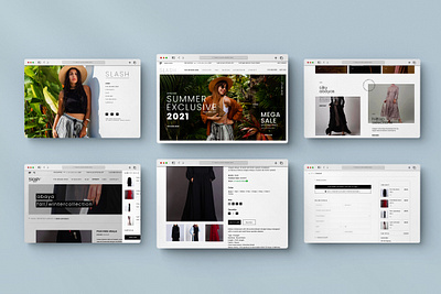 Slash Fashion online E-Commerce Store - Qatar branding graphic design logo ui