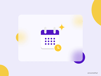 Calendar GIF animation calendar loop motion graphics on time schedule time