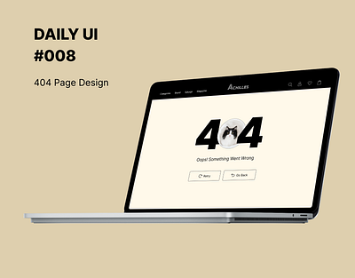Daily UI #008 (404 Page Design) 404 error ui ux website