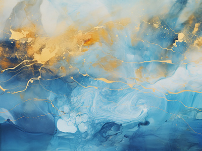 Blue and gold Pastel Ink Textures abstract acrylic alcohol ink alcohol ink texture artistic background blue colorful creative design exquisite fluid painting golden illustration ink modern pastel texture wallpaper watercolor