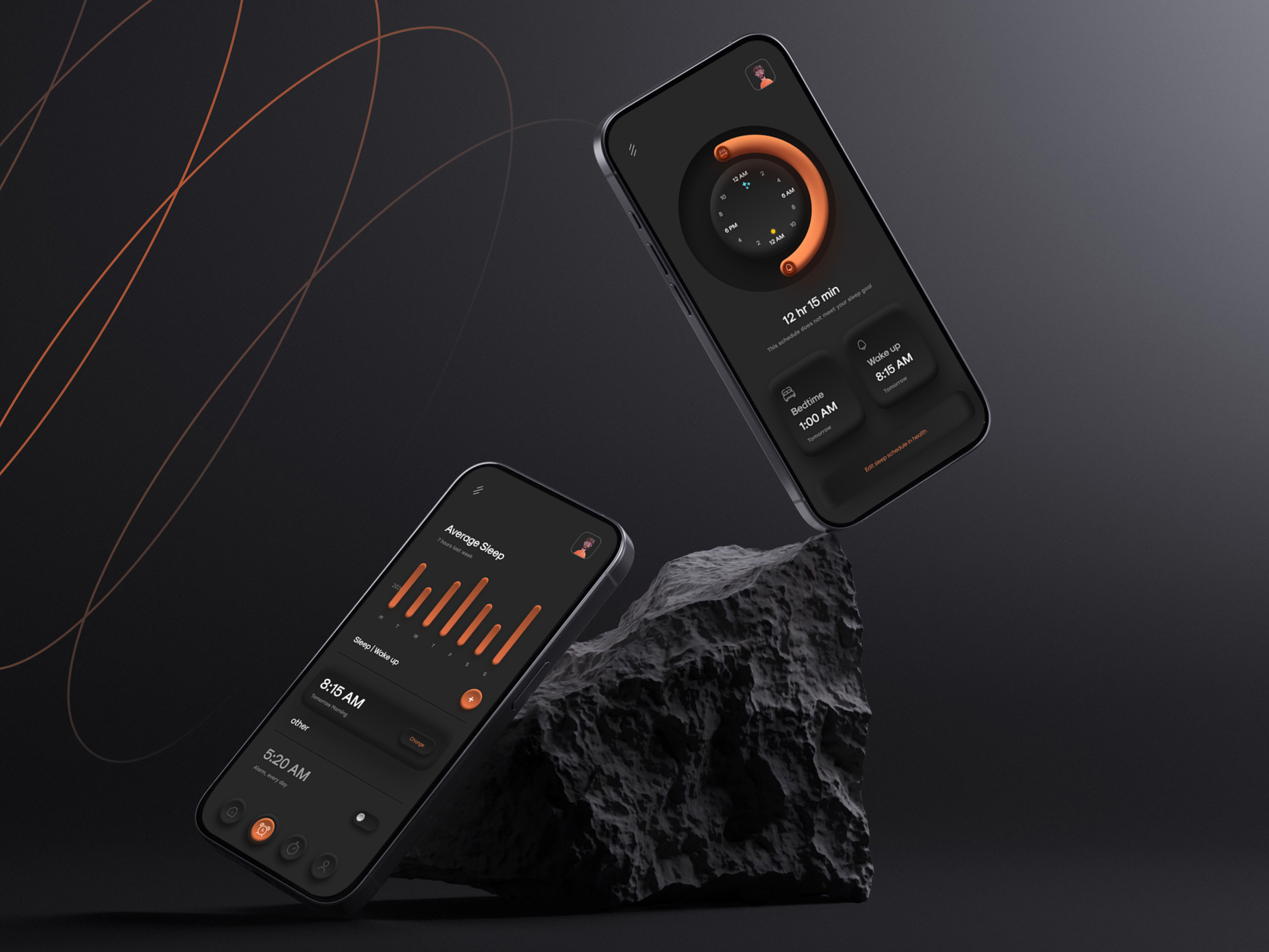 Example of Mobile Mockups (5 Screens)