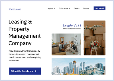 Flexi Lease awesome design leasing minimalistic movers new property simple ui ux