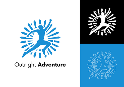 Outright Adventure Logo Design branding business logo design logo logo branding logo color palette logo grids logo inspiration logo mockups logo redesign logo sketching logo symbolism logo trends logo typography