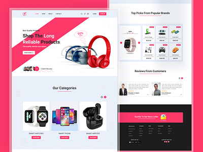 E-Commerce Landing Page Design adobe xd figma design figma expert graphic design graphiczahangir hero seciton hero section design landing page landing page design prototype responsive design ui ui expert user interface uxui design web page website website design zahangir