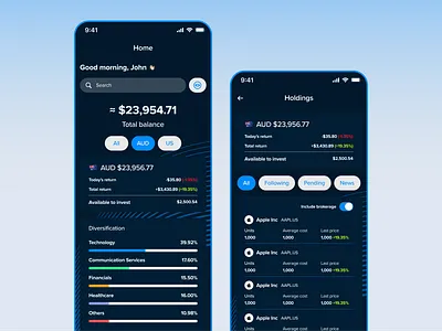 Investment app app application investment app mobile app ui ux ux.ui