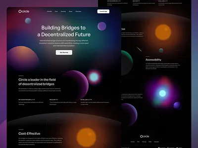 Crypto Landing Page blockchain cosmos crypto crypto app dex landing page space ui user interface ux web web3 website