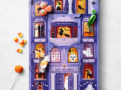 Count Down to Halloween X Decue Wu advent calendar ghosts halloween narrative packaging sweets