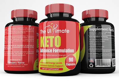 Keto Supplement Label Design bottle design branding cbd packaging design graphic design illustration labeldesign logo packaging product label design supplement label design ui