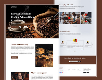 Coffee Shope Landing Page Design coffee lading page coffee shop coffee shop lading page expert designer figma graphic design graphiczahangir hero section landing page landing page design ui expert web design web page web site web site design zahangir zahangir hossain