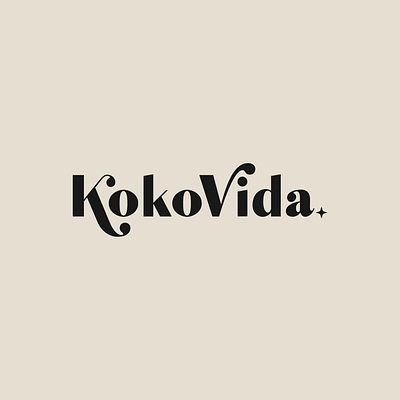 Digital Logo Design for Koko Vida branding graphic design logo logo design retro retro design typography