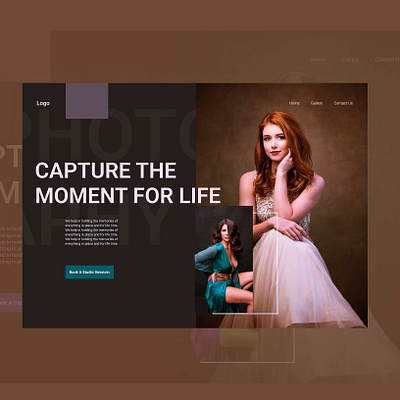 Photography Landing page branding figma graphic design lunacy photography ui user interface web web design web developer wordpress