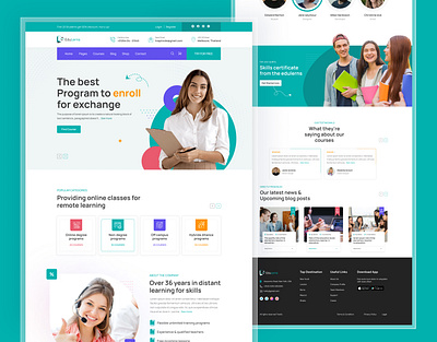 Education Landing Page Design education landing page figma design graphic design graphiczahangir hero seciton landing page landing page design learn landing page prototype responsive design ui ui expert web site design website zahangir zahangir hossain