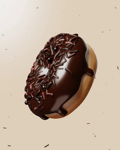 3D Chocolate Donut 3d 3d animation 3d sculpting animation blender blender guru blender tutorial chocolate donut donut motion sprinkles
