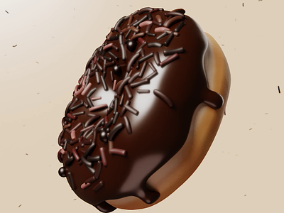3D Chocolate Donut 3d 3d animation 3d sculpting animation blender blender guru blender tutorial chocolate donut donut motion sprinkles