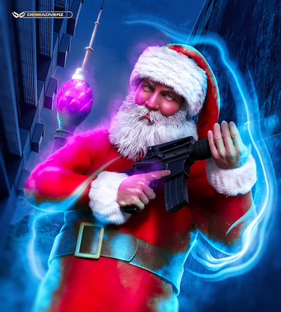 BAD SANTA (SRI LANKA) VERSION :) artwork christmas concept art fantasy art graphic design manipulation photo manipulation photoshop maniplation portrait santa