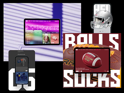 American Football League bet betting crypto design football interface live news shop slide social sport web