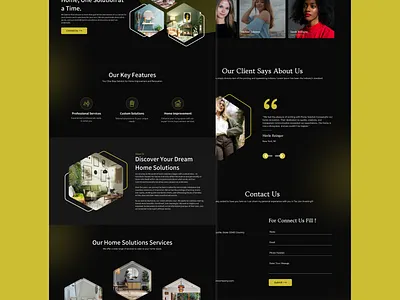 Home Solution Website illustration logo ui ux vector