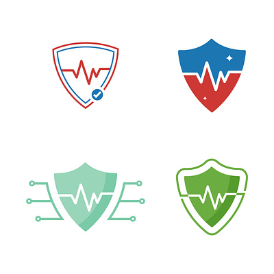 cyber health logo design (choose one ) app icon app logo branding cyber health logo cyber logo cyber security logo logo protection logo vpn logo