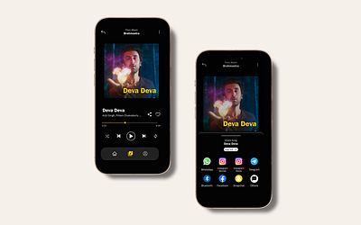 Day 010 Share Screen 010 10 dailyui day 10 inspiration mockup music musicapp onbeats share socialshare spotify ui uidailychallenge user experience user interface usercentereddesign