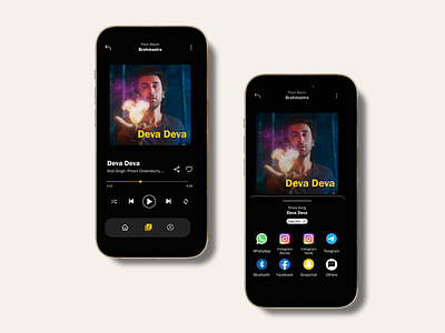 Day 010 Share Screen 010 10 dailyui day 10 inspiration mockup music musicapp onbeats share socialshare spotify ui uidailychallenge user experience user interface usercentereddesign