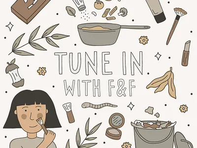 Illustration EDM Campaign for vegan brand Flora & Fauna branding cooking digital drawing edm graphic design illustration marketing newsletter vegetables