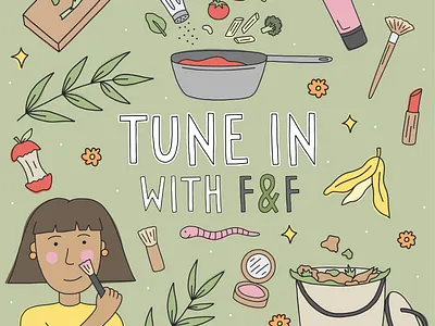 Illustration EDM Campaign for vegan brand Flora & Fauna branding cooking digital drawing graphic design hand drawn illustration marketing vector art vegan